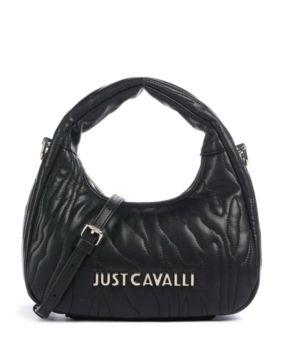 Quilted Zebra Handbag imitation leather black