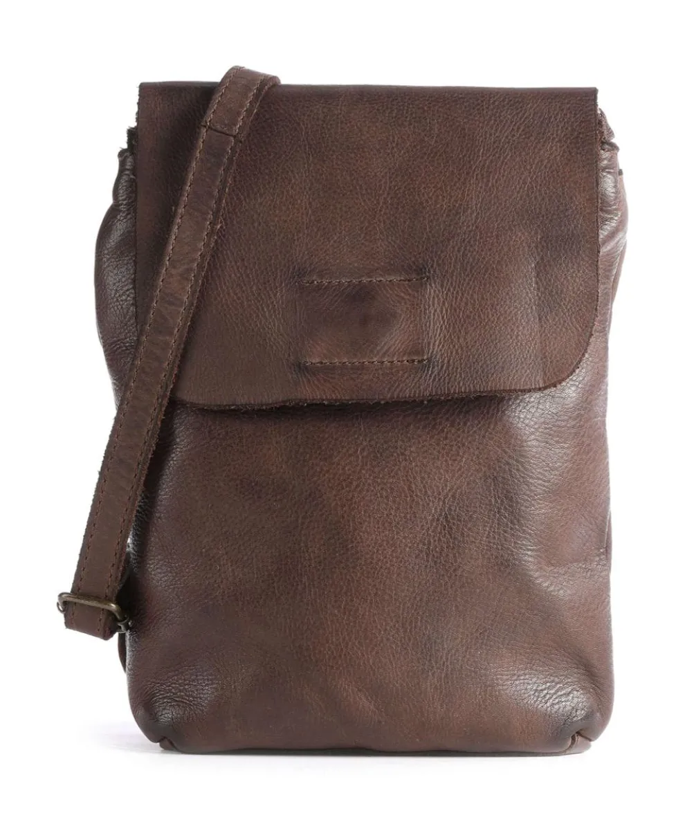 Submarine Crossbody bag cow leather dark brown