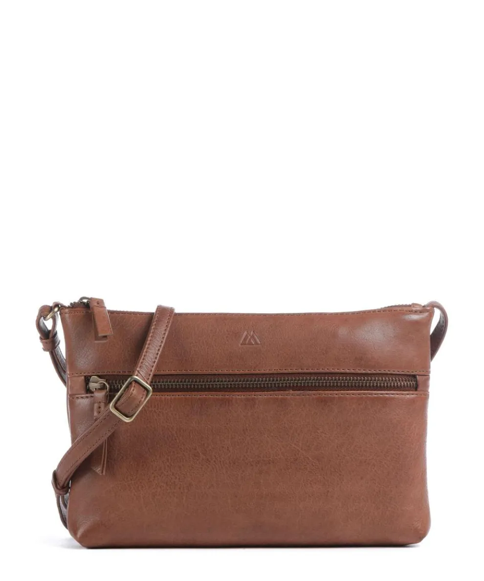 Jolie Crossbody bag fine grain cow leather brown