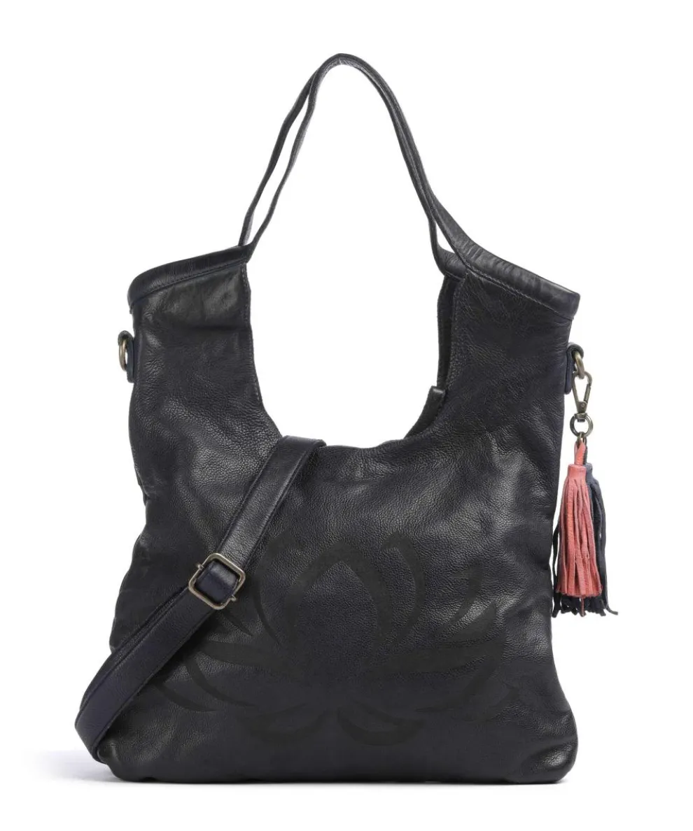 Freundgasse 2 Tote bag grained leather navy