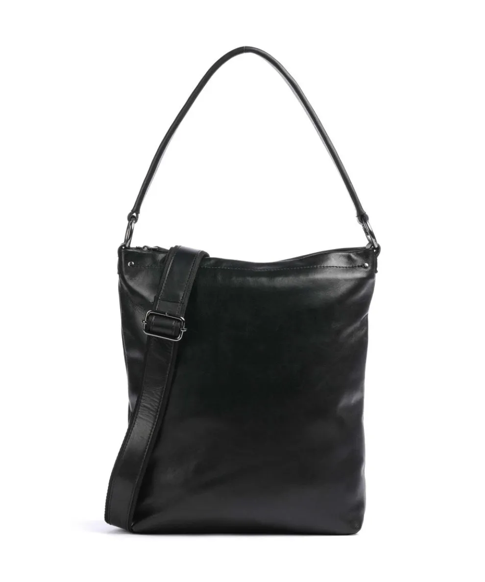 Caugio Hobo bag fine grain cow leather black