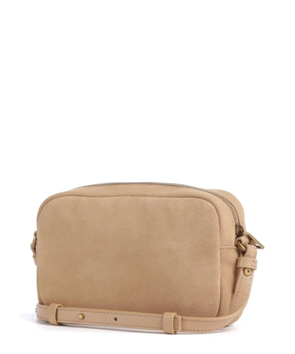 Farrah Suede S Crossbody bag velour leather beige