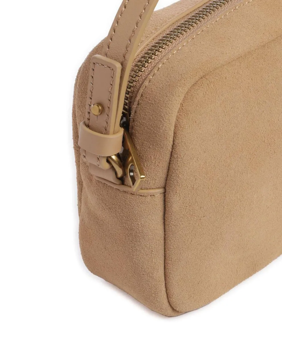 Farrah Suede S Crossbody bag velour leather beige