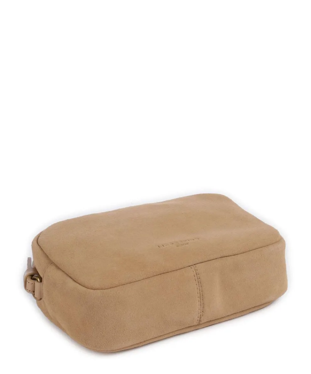 Farrah Suede S Crossbody bag velour leather beige