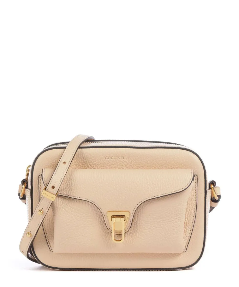 Beat Soft Crossbody bag grained cow leather sand