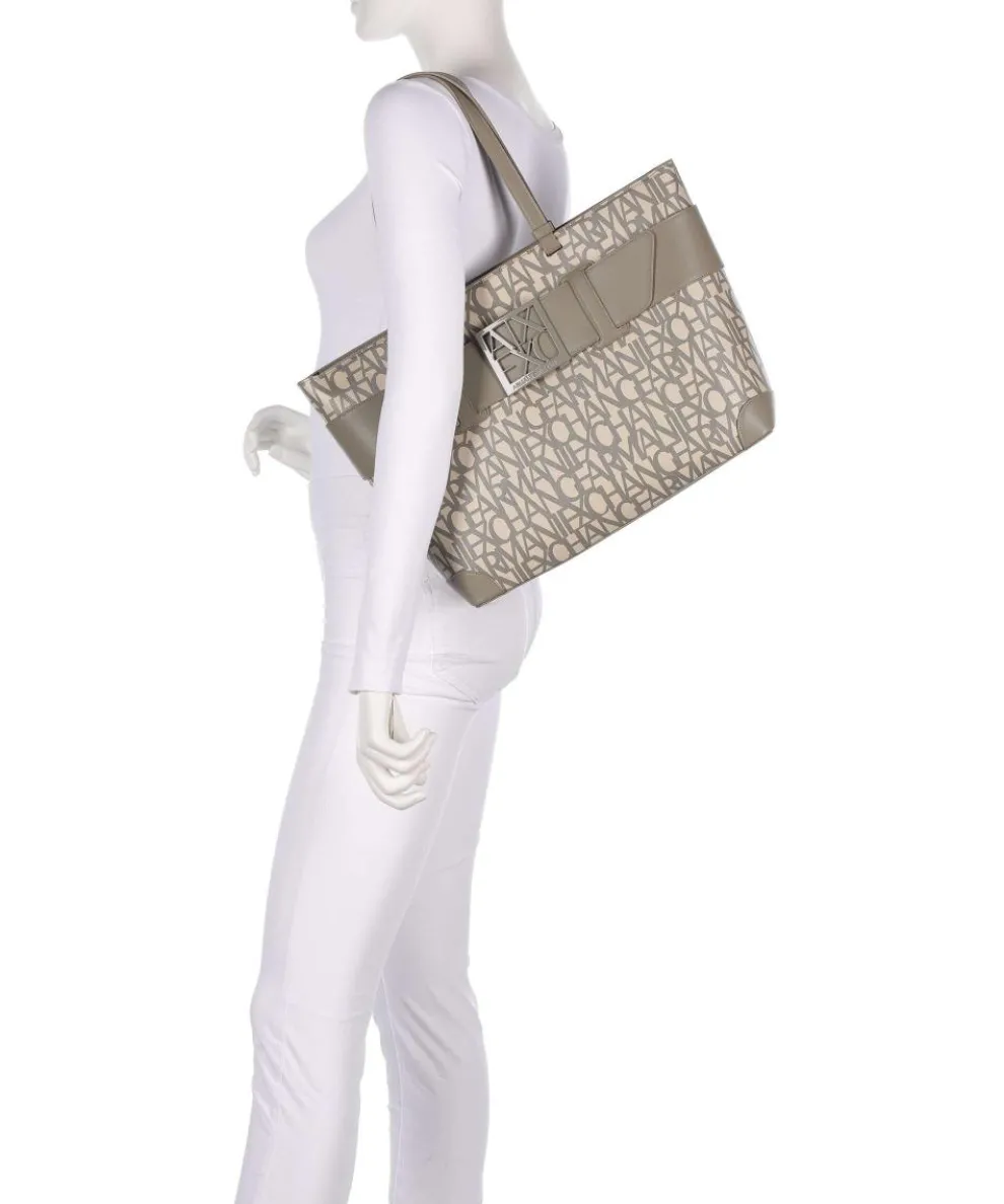 Susie M Tote bag imitation leather sand