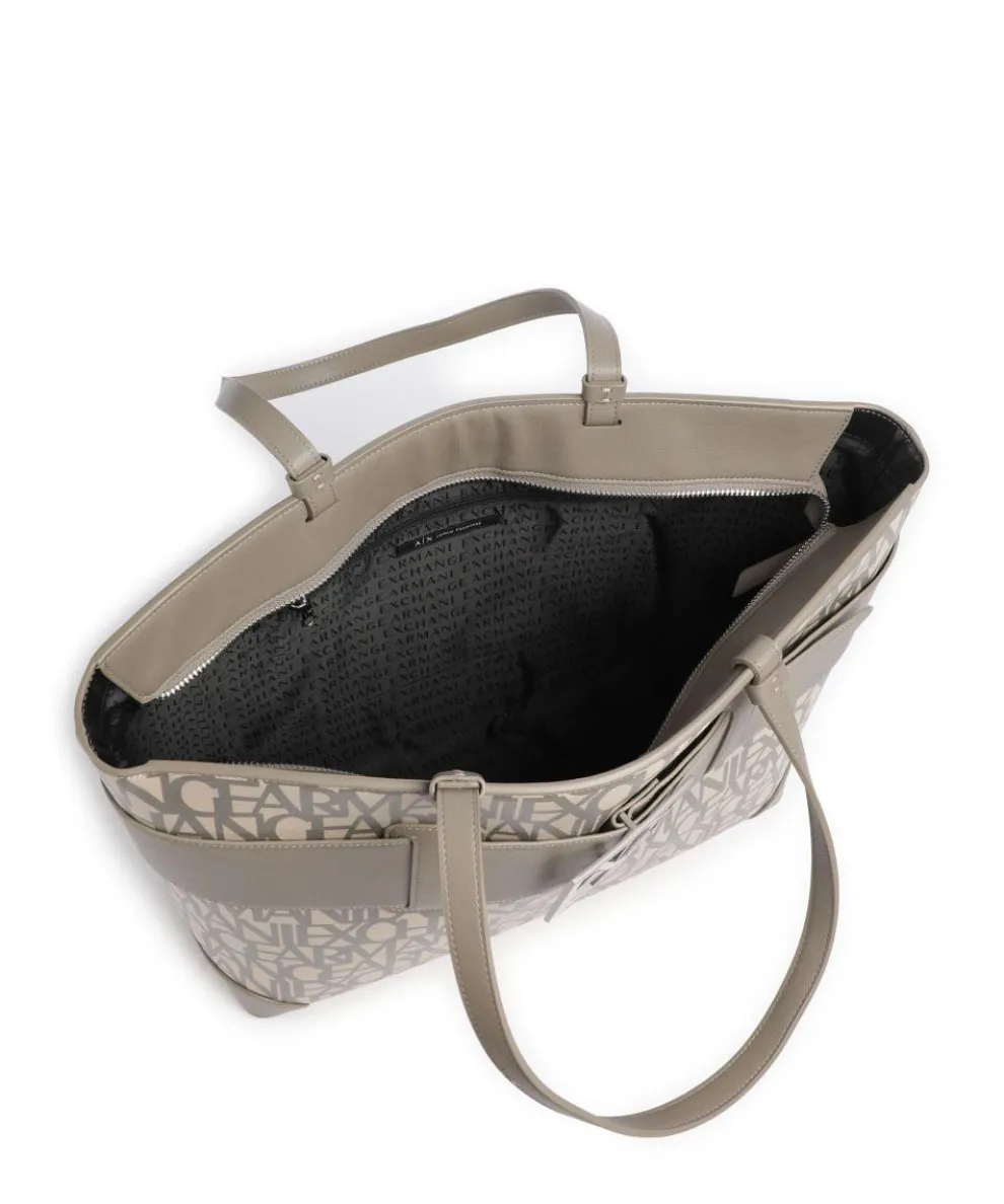 Susie M Tote bag imitation leather sand