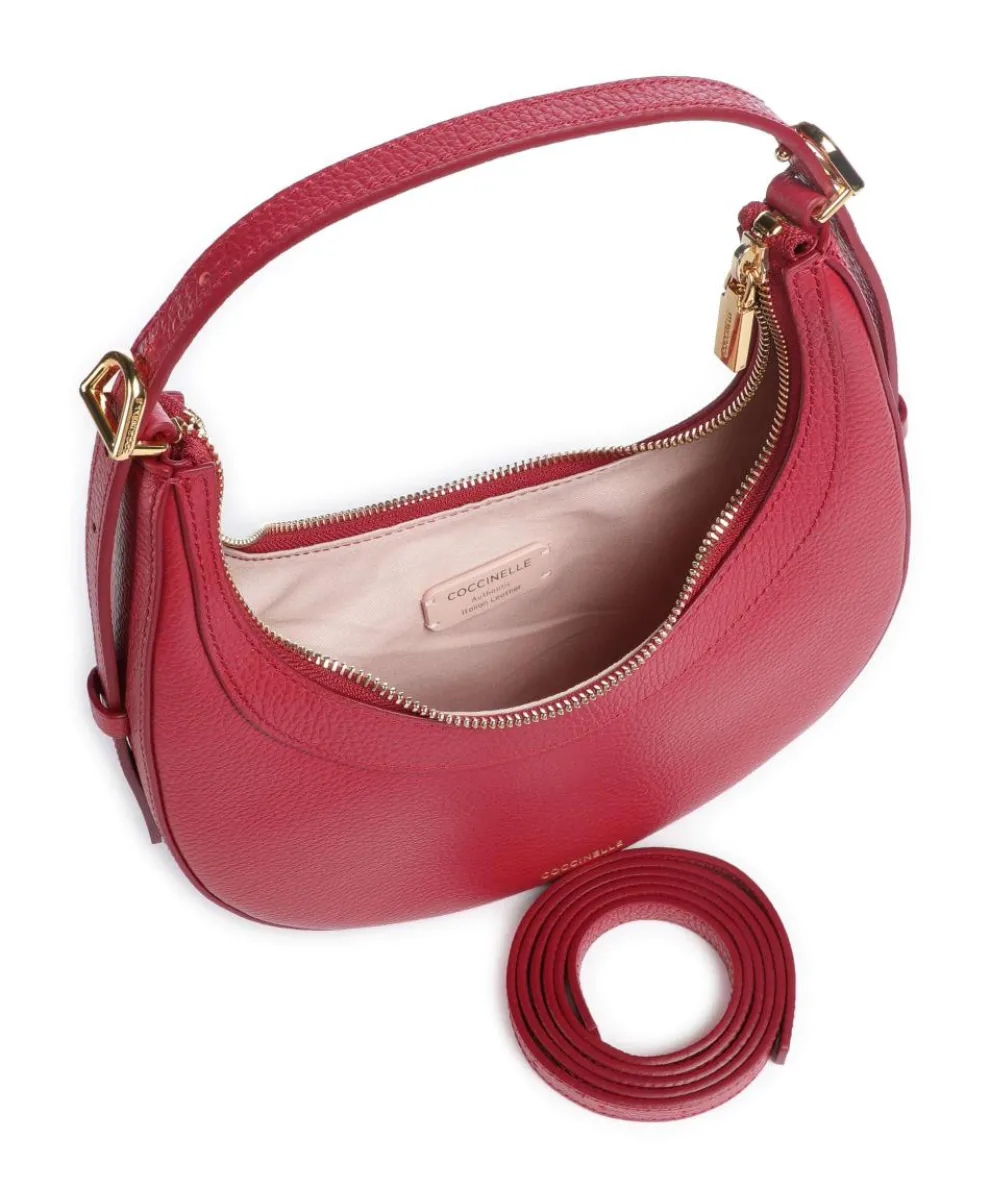 Whisper Shoulder bag grained cow leather red