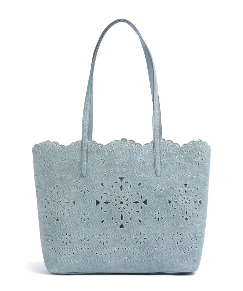 Do It All Large Tote bag brushed cow leather blue