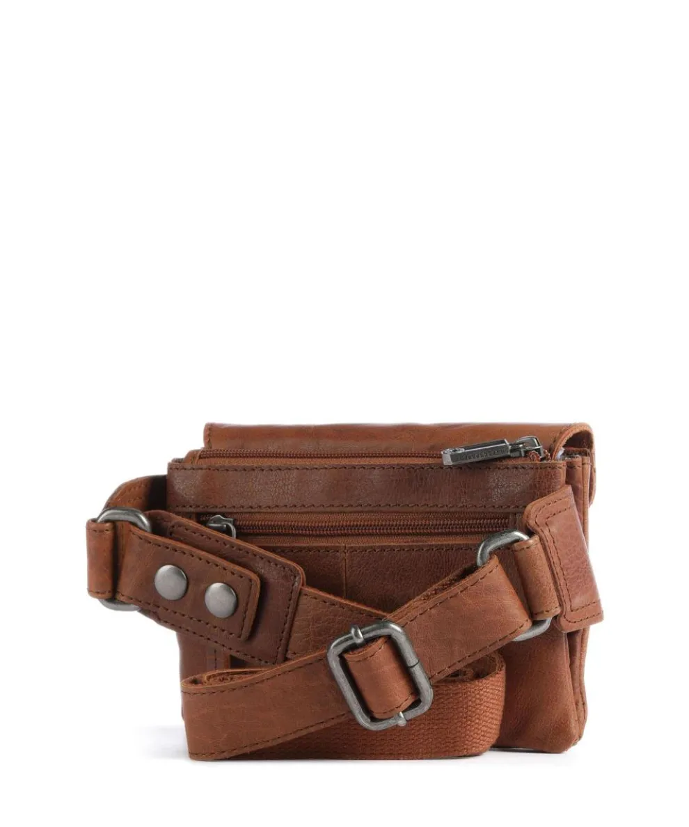 Bronco Fanny pack fine grain leather cognac