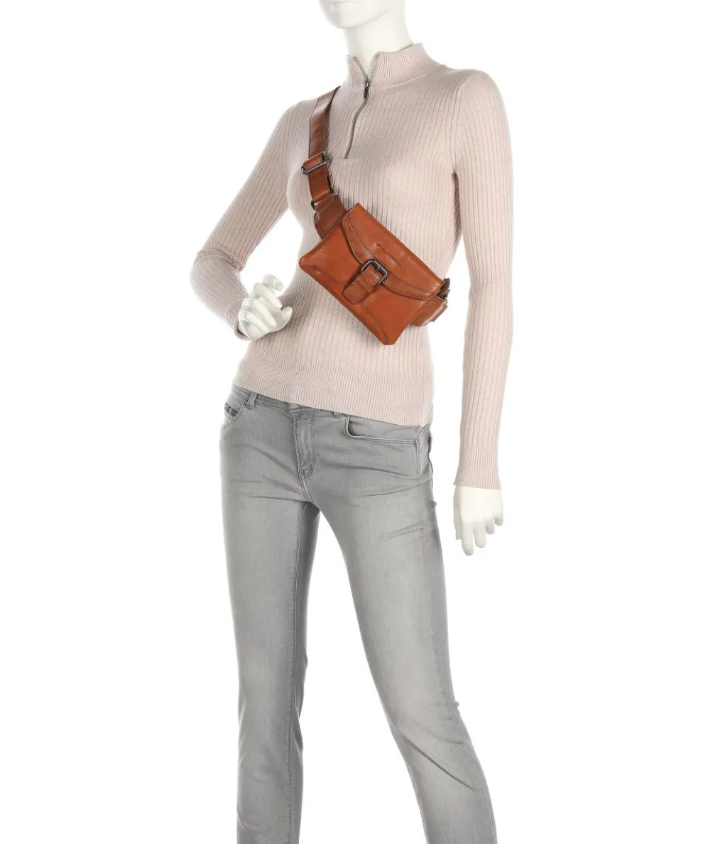 Bronco Fanny pack fine grain leather cognac