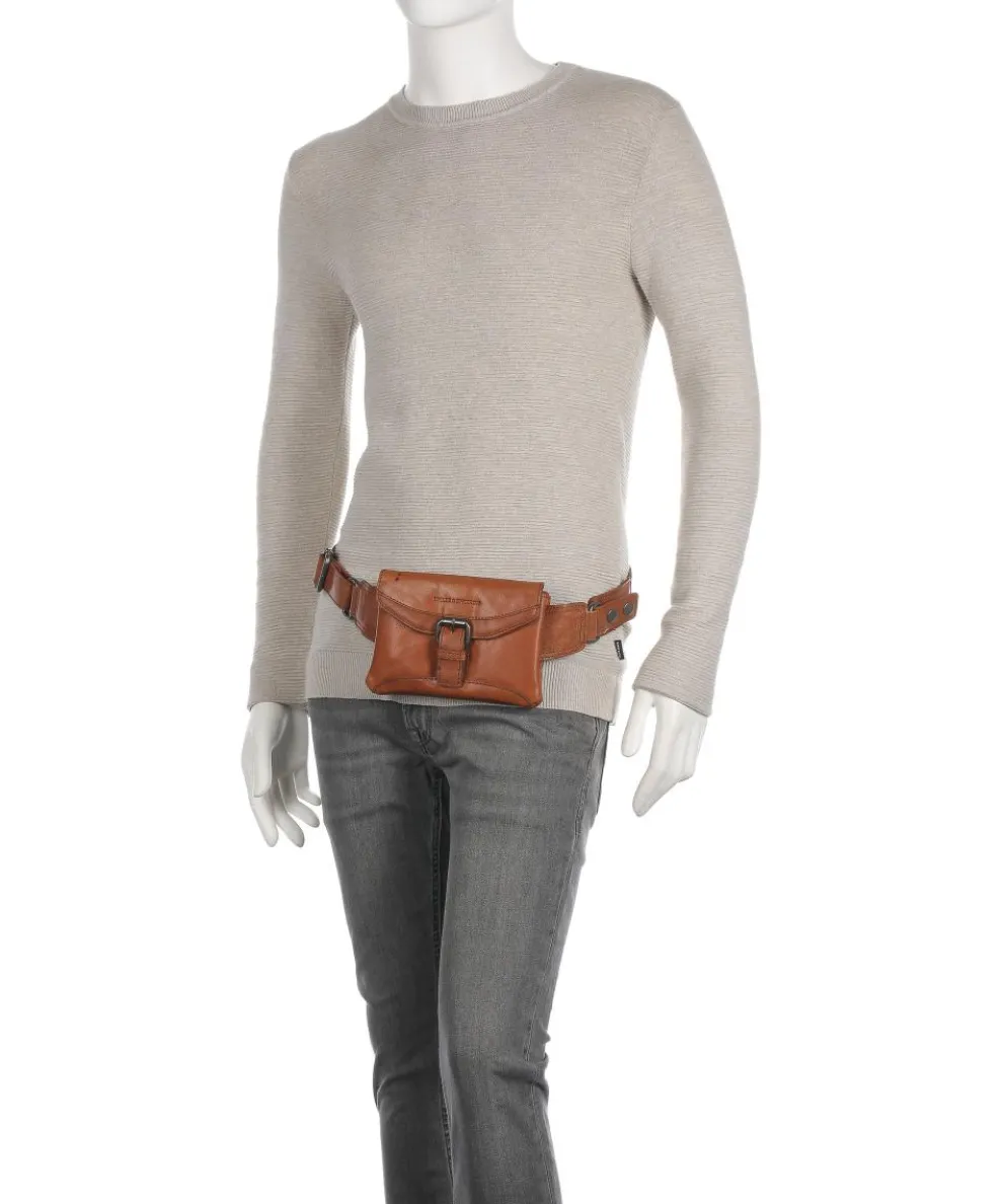Bronco Fanny pack fine grain leather cognac
