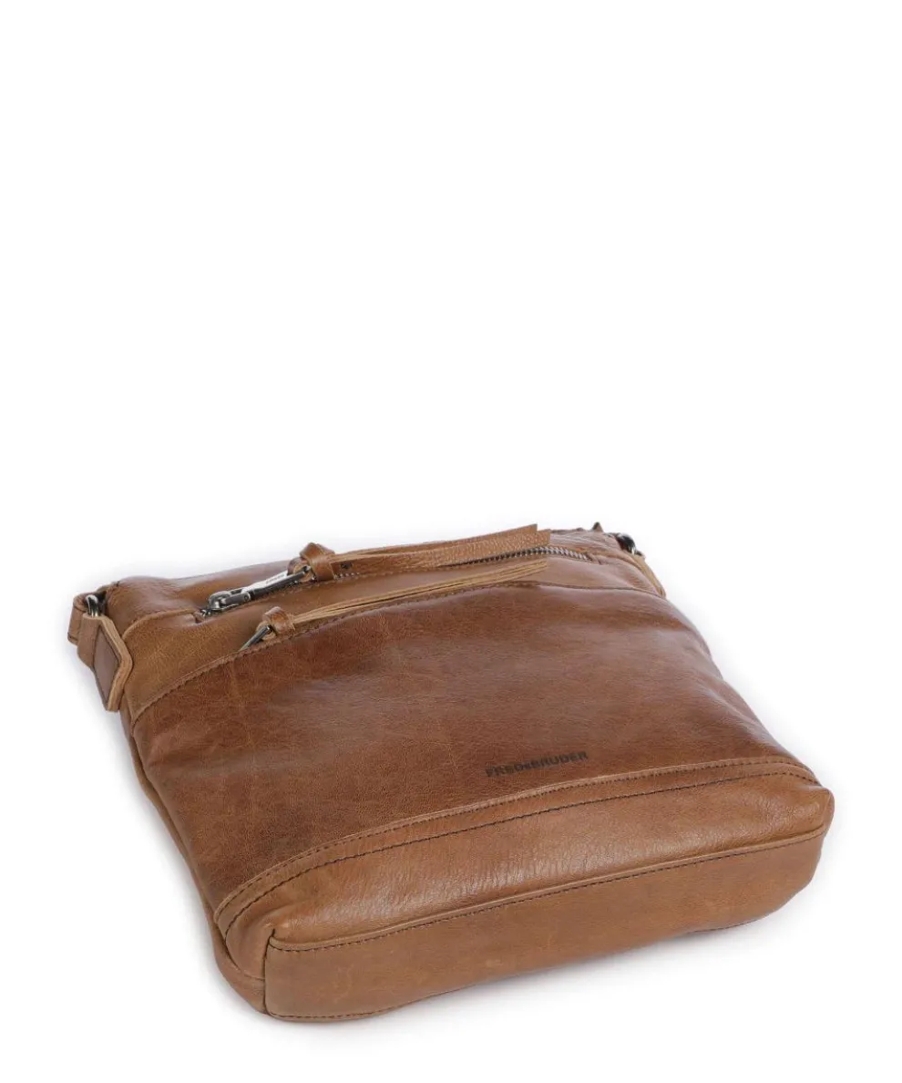 My old Friend Crossbody bag grained leather caramel