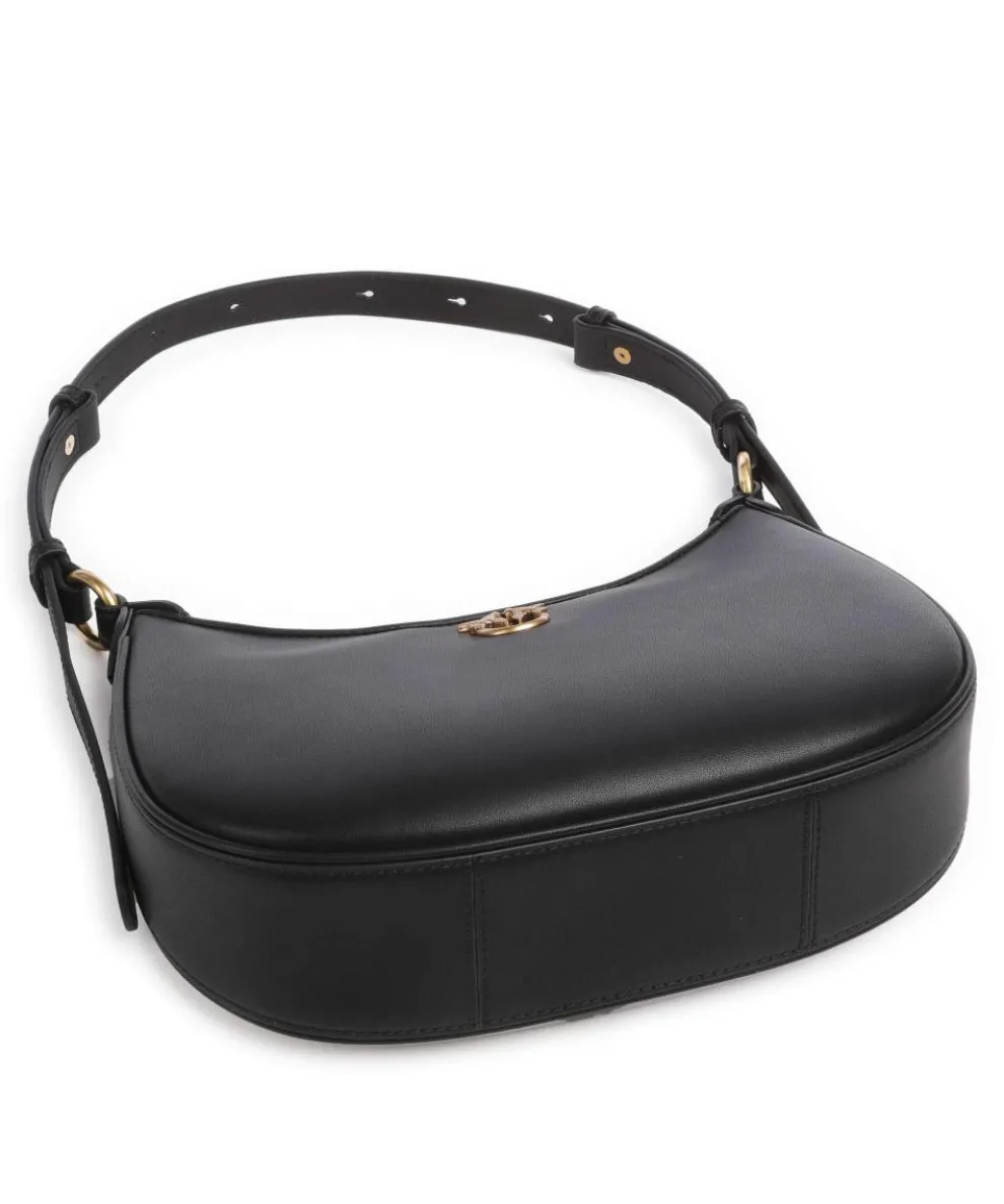 Half Moon Mini Shoulder bag fine grain cow leather black