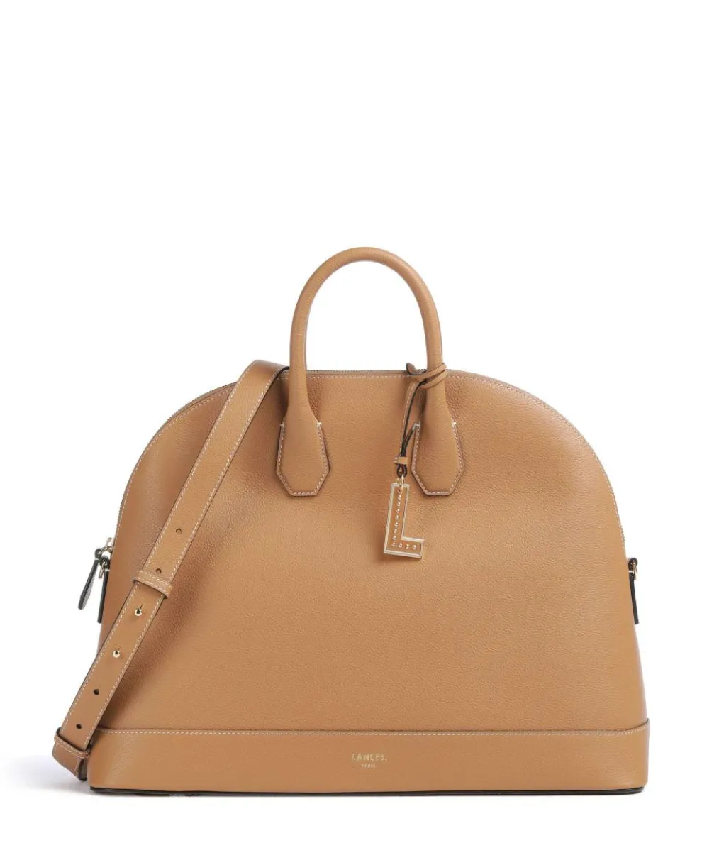 Belleville Bugatti L Handbag grained cow leather camel