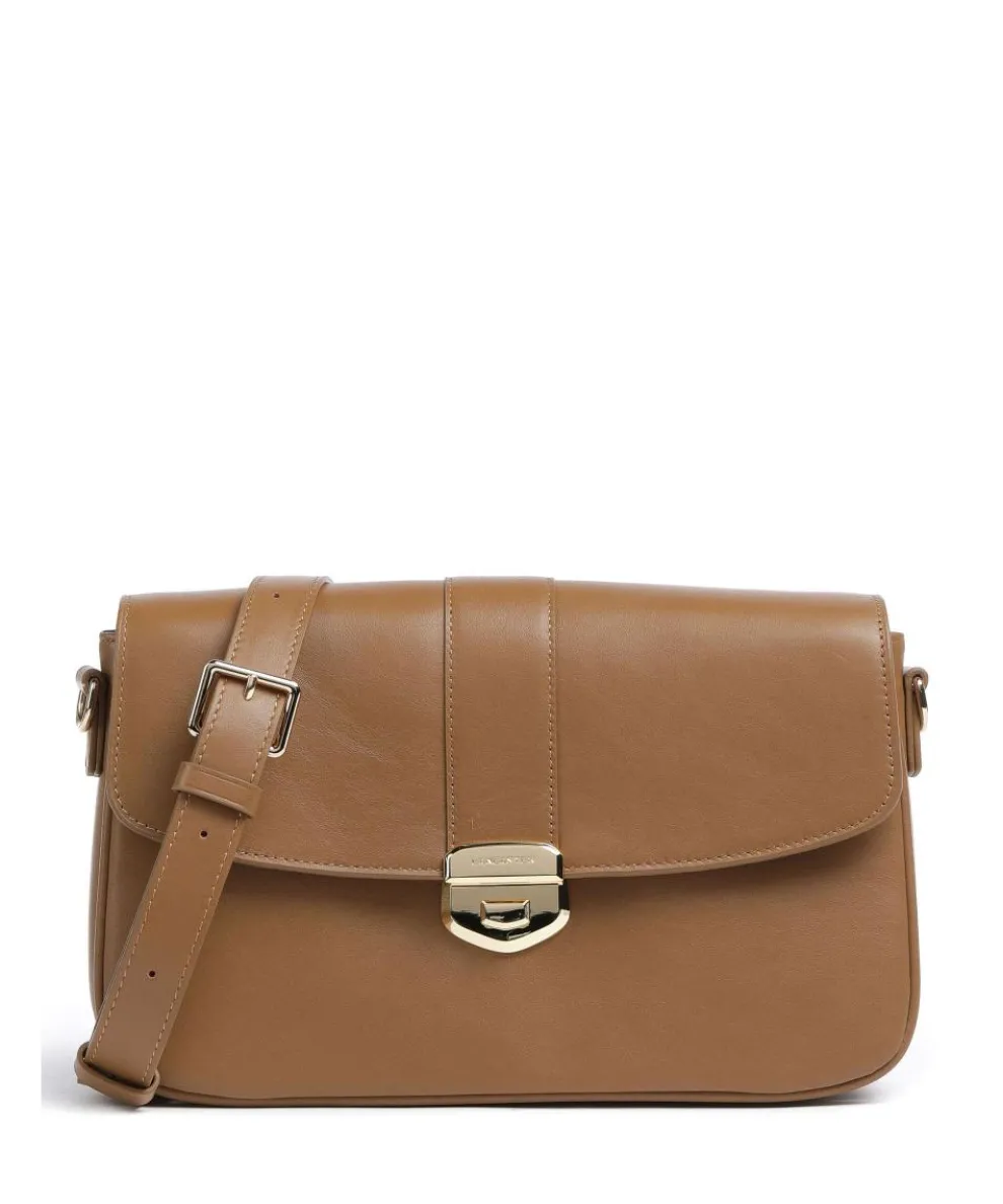 Donna Fia Crossbody bag fine grain cow leather brown