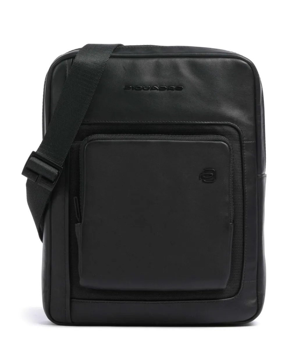 Liko Crossbody bag fine grain leather black