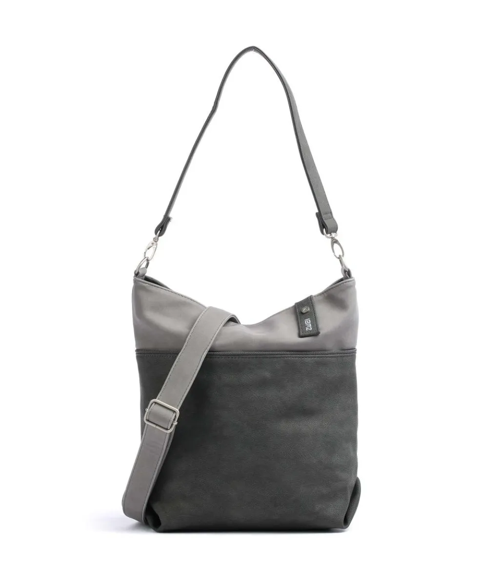 Jana J12 Hobo bag imitation leather dark grey