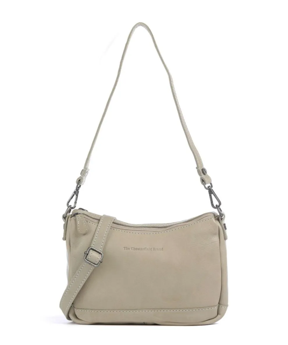 Washed Waxed Cow Irving Shoulder bag grained cow leather beige