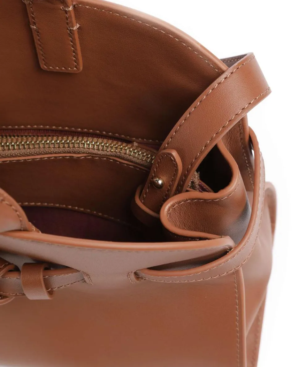 Sabine Handbag fine grain cow leather brown
