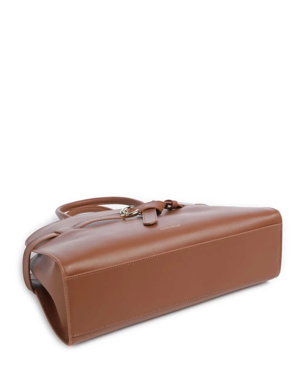 Sabine Handbag fine grain cow leather brown