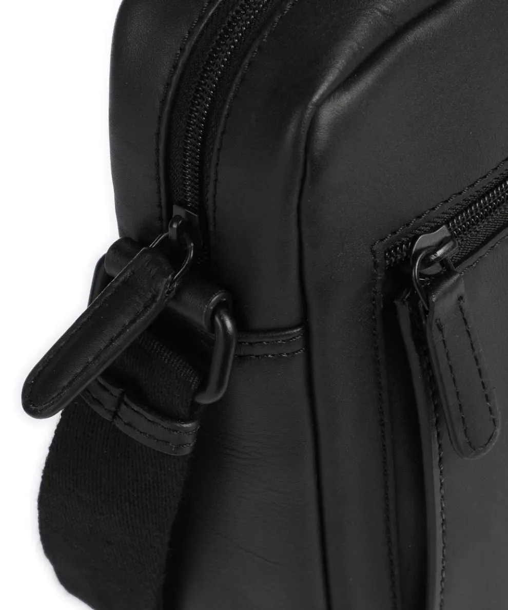 Clark Crossbody bag fine grain cow leather black