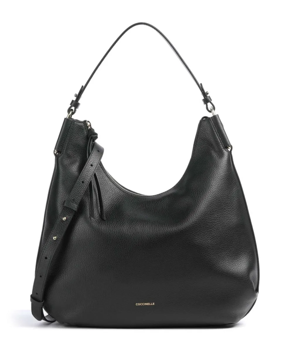 Rebekka Shoulder bag grained cow leather black