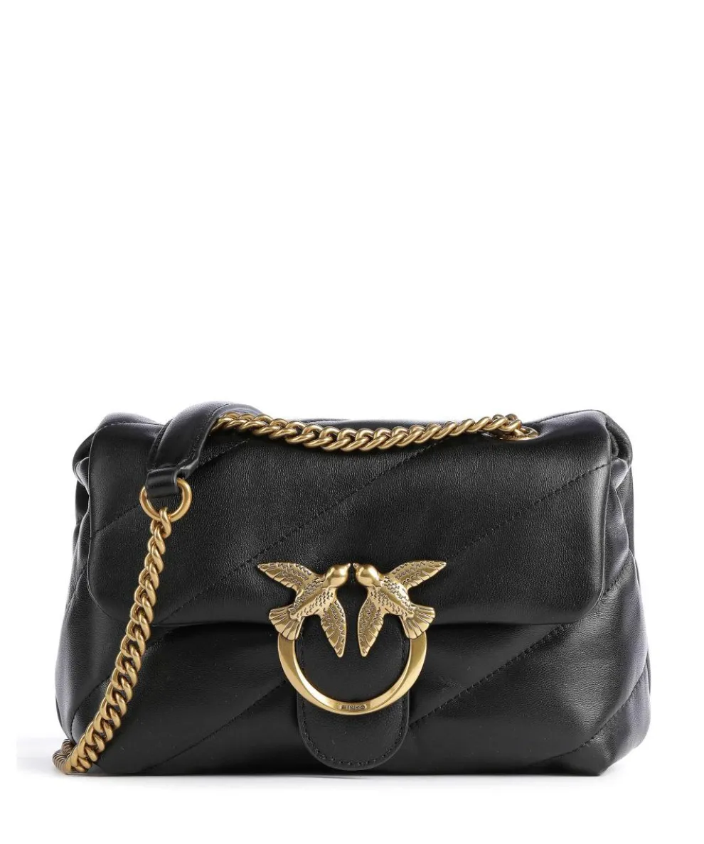 Love Puff Mini Shoulder bag sheepskin leather black