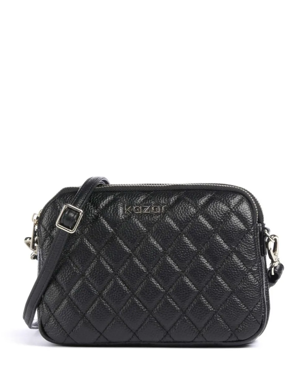 Rita Crossbody bag grained leather black