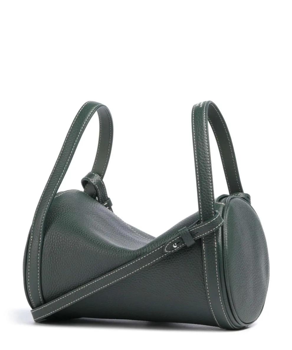 Play Medium Crossbody bag grained cow leather dark green