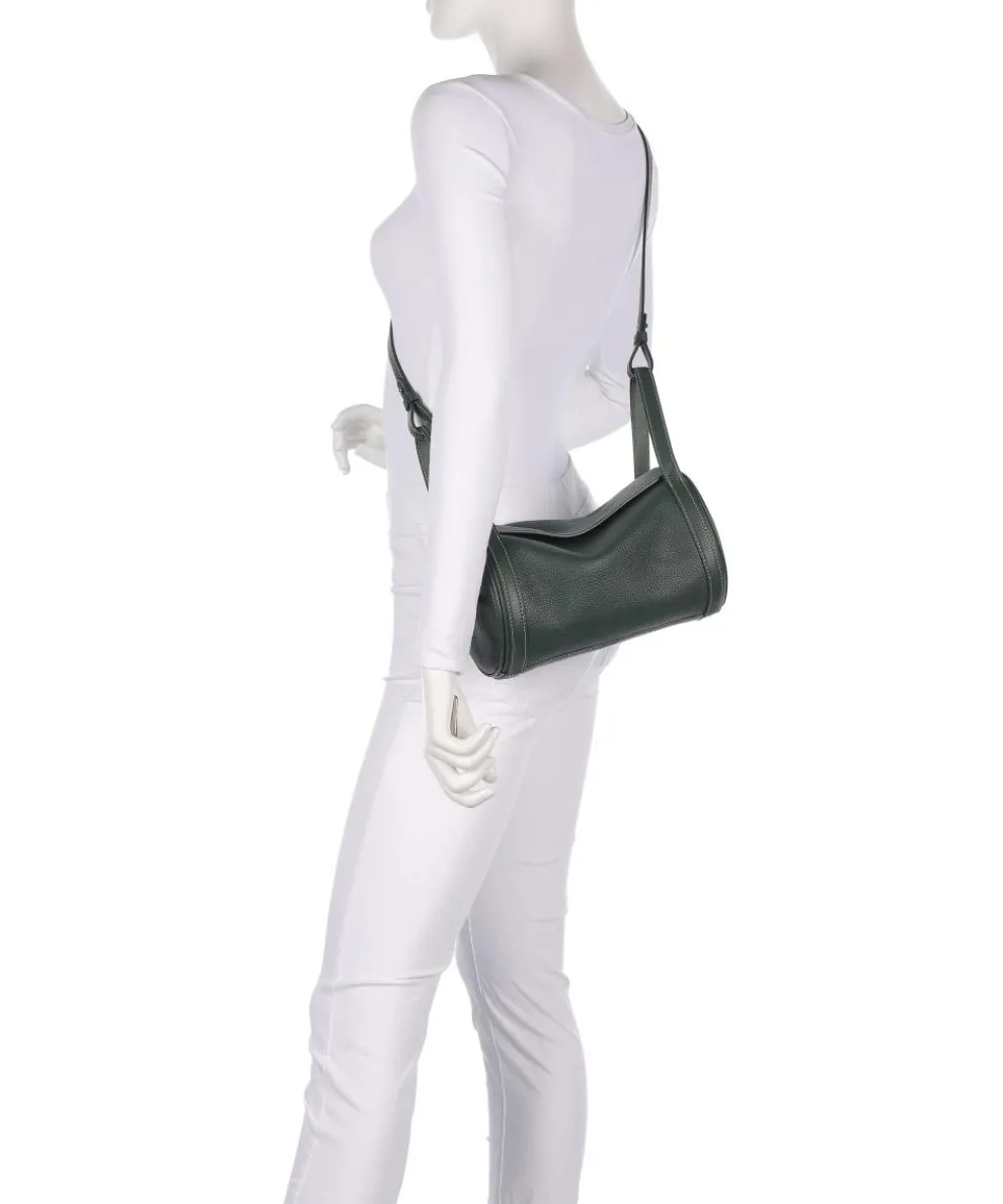 Play Medium Crossbody bag grained cow leather dark green