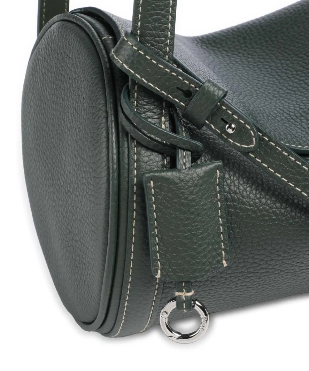 Play Medium Crossbody bag grained cow leather dark green