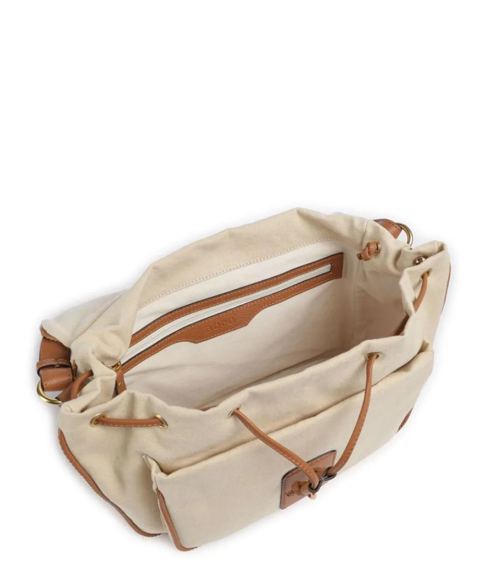 Olana Star Saddle Hobo bag canvas beige/brown