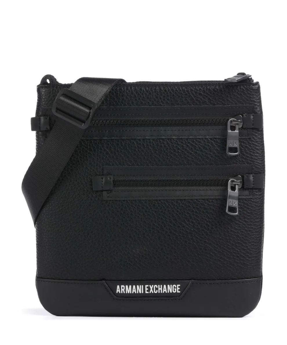 Crossbody bag imitation leather black