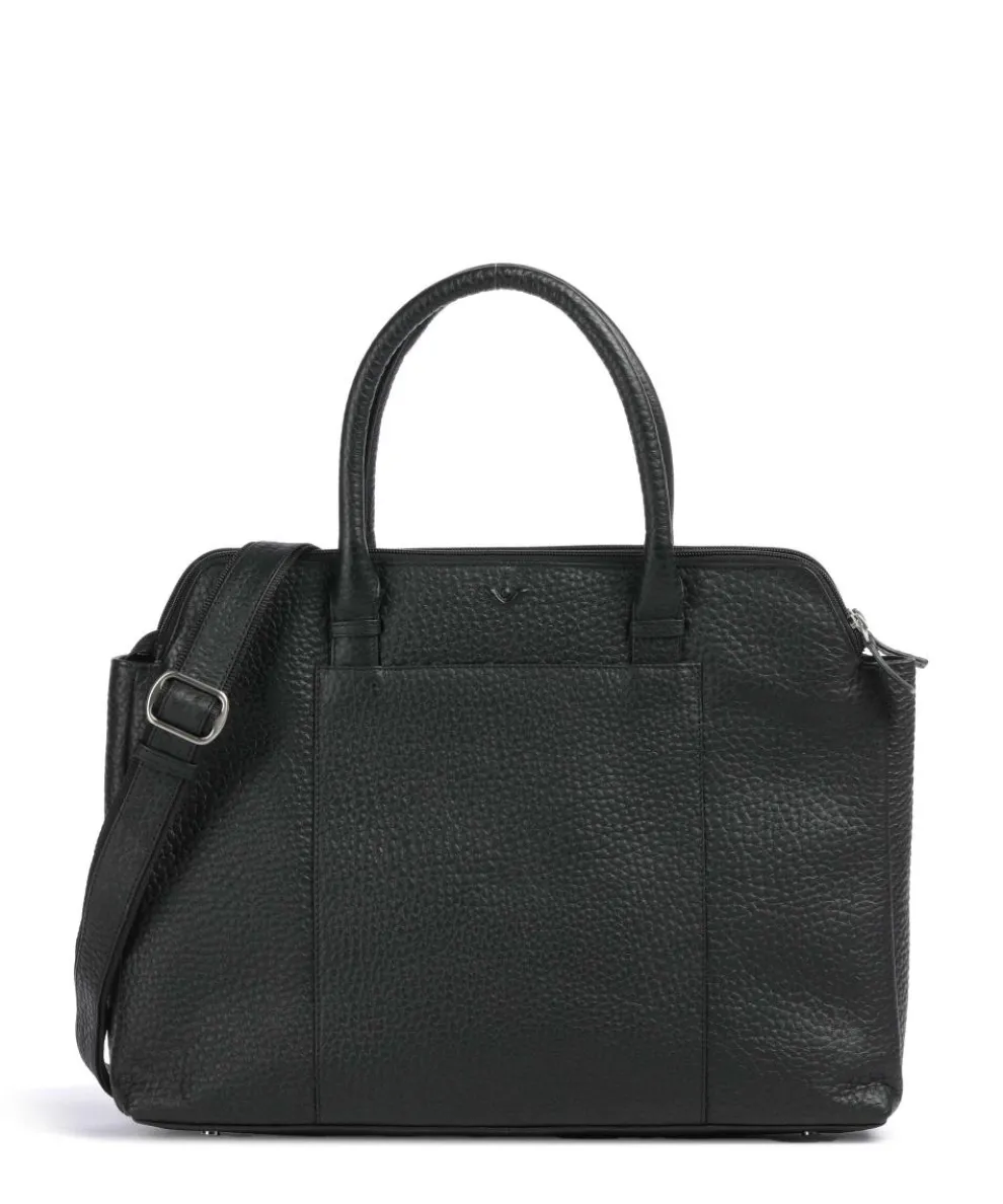 Hirsch Kala Laptop bag 16″ grained leather black