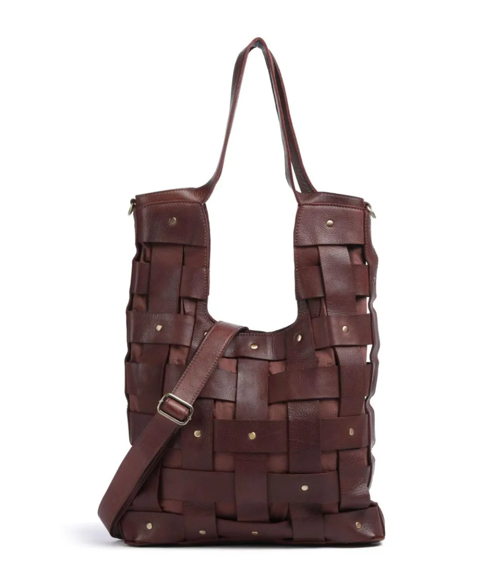 Griesgasse 4 Tote bag grained cow leather dark brown