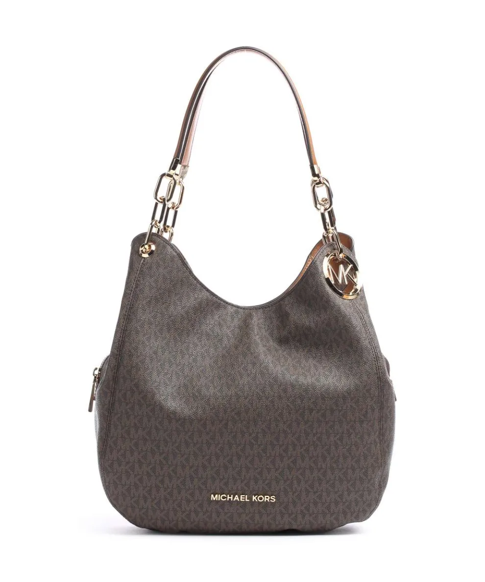 Lillie Hobo bag imitation leather dark brown