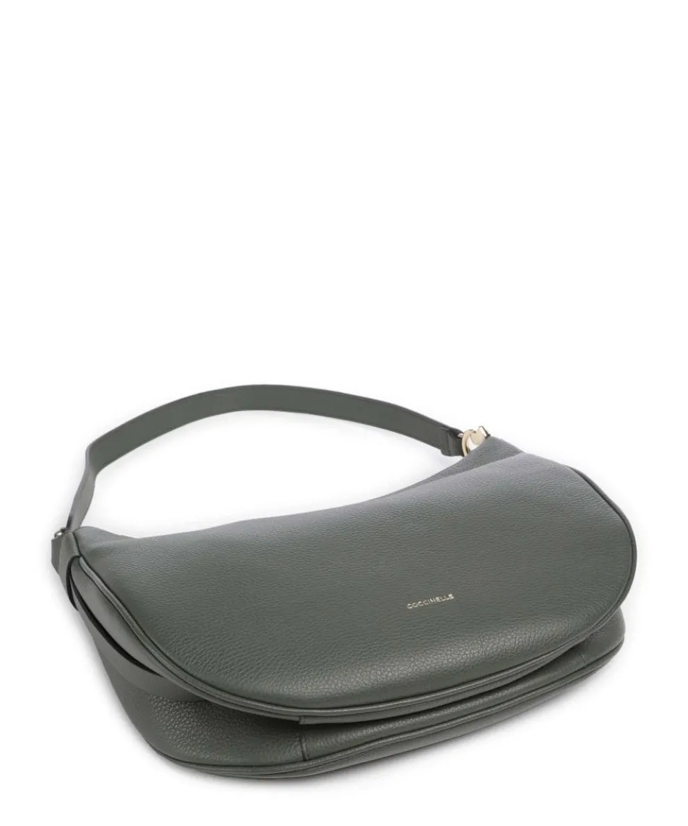 C-Easy Hobo bag grained leather dark green