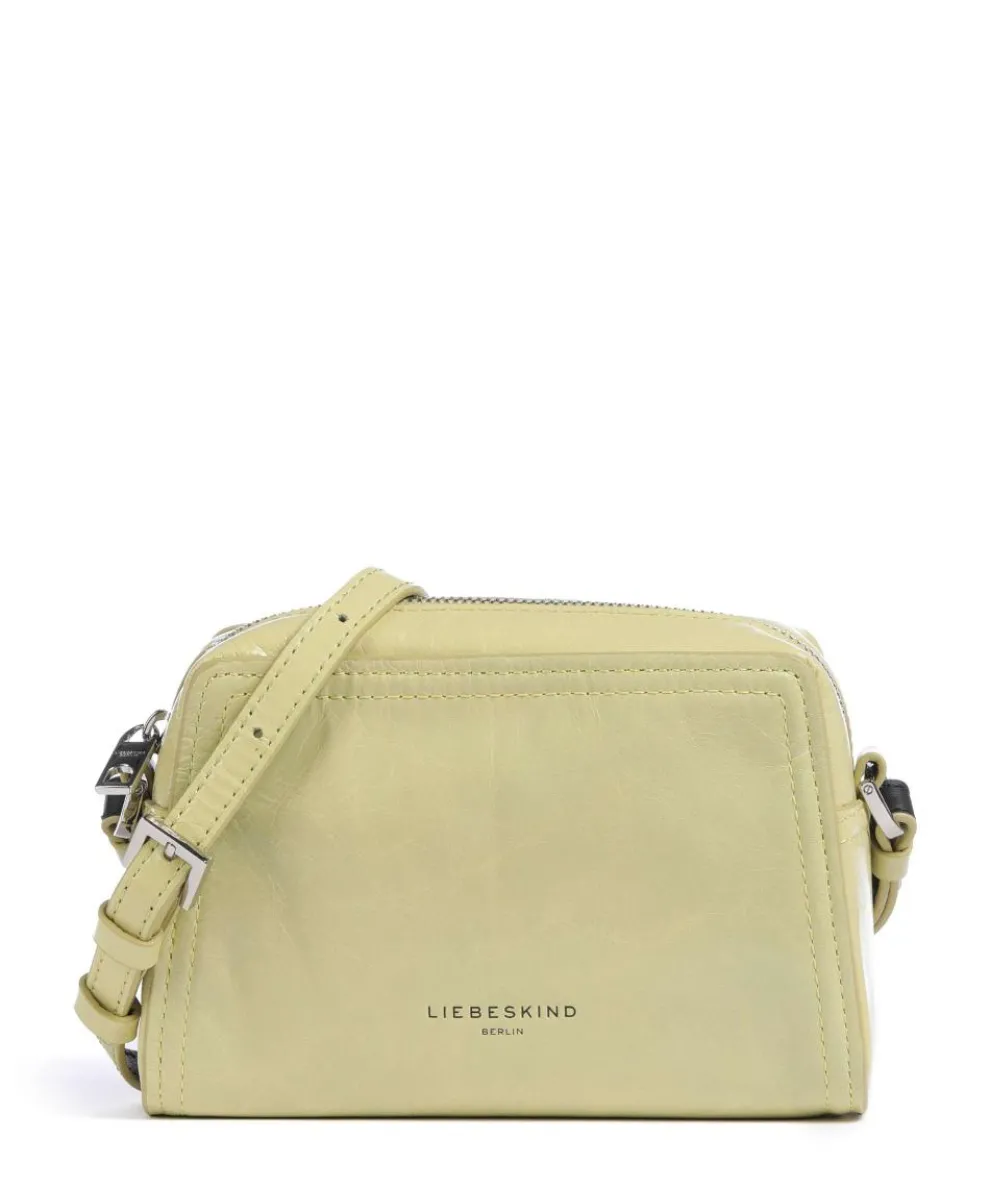 Chudy Paper Touch Crinkle S Crossbody bag nappa calfskin yellow green
