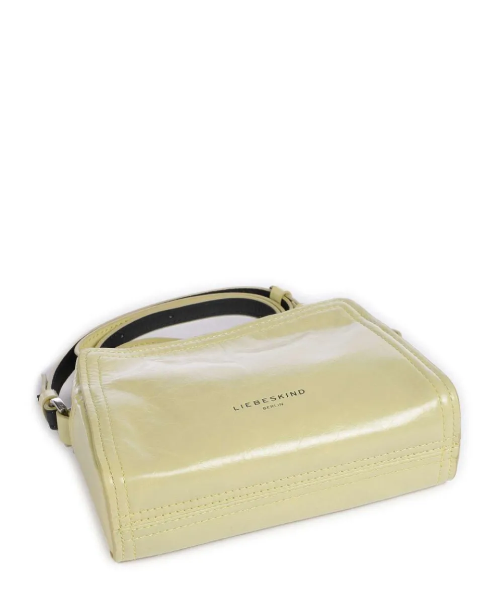 Chudy Paper Touch Crinkle S Crossbody bag nappa calfskin yellow green