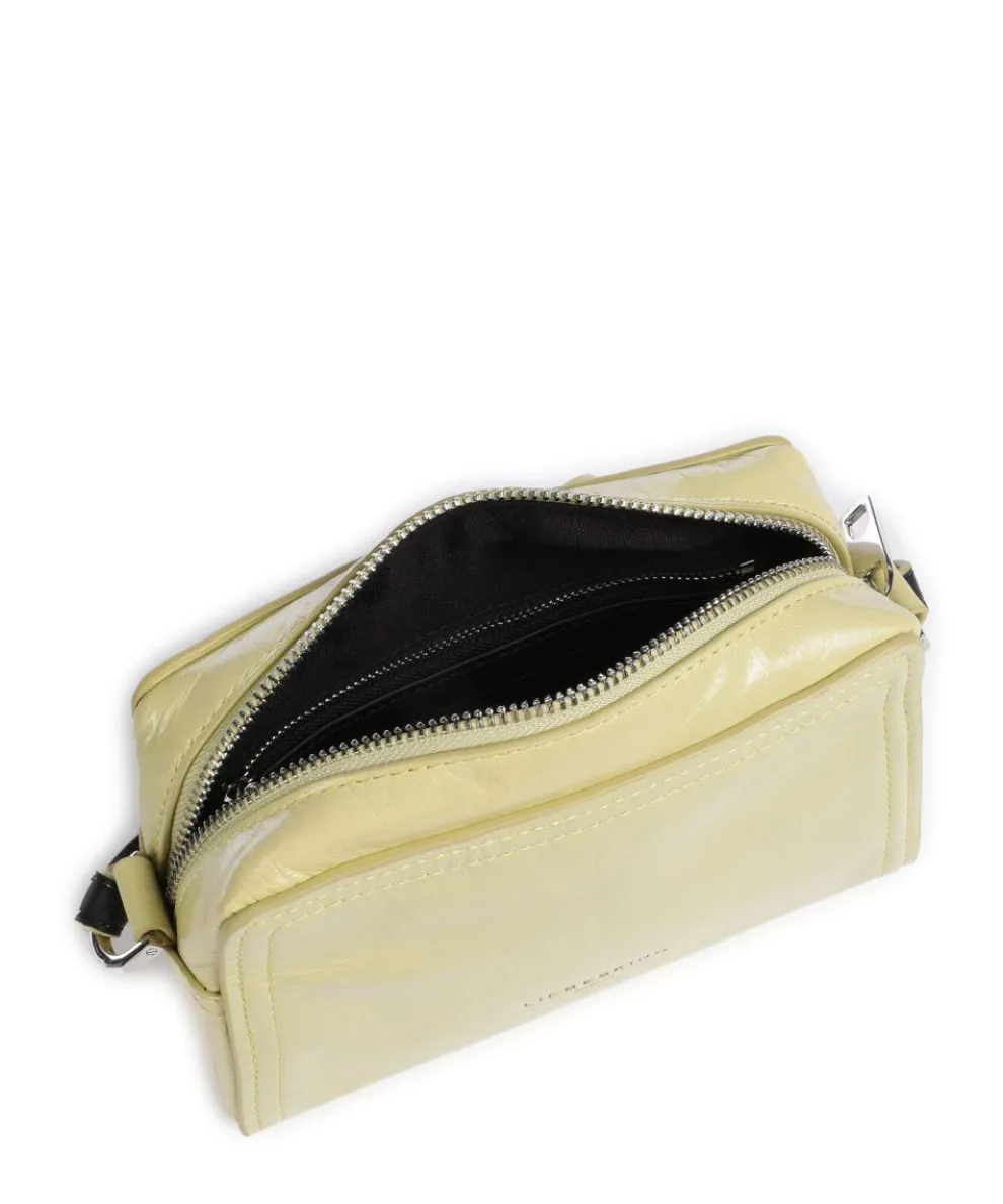 Chudy Paper Touch Crinkle S Crossbody bag nappa calfskin yellow green
