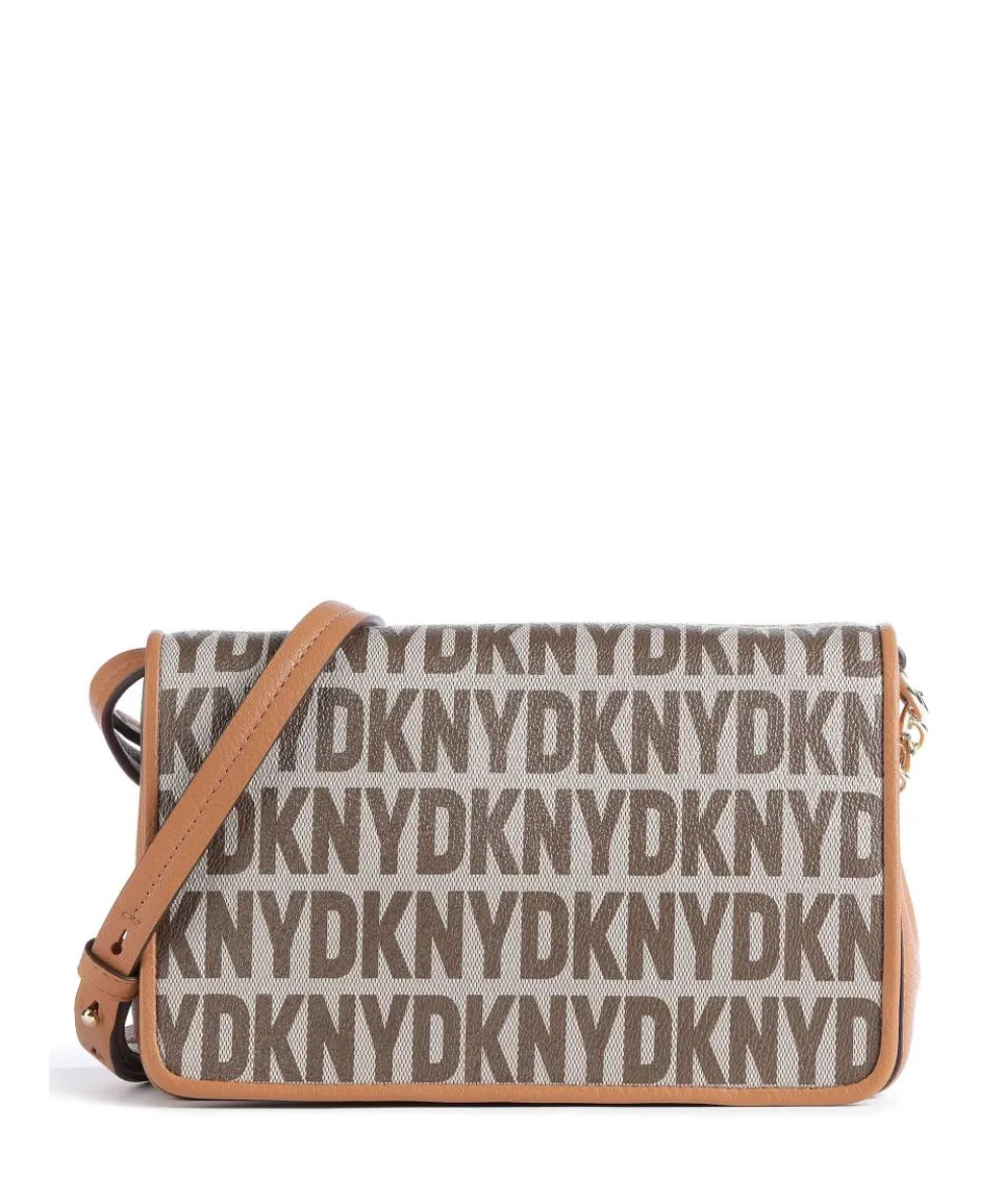 Milano Seventh Avenue Crossbody bag imitation leather, grained cow leather brown