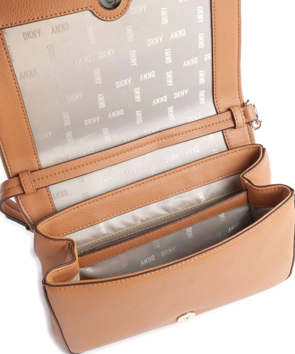 Milano Seventh Avenue Crossbody bag imitation leather, grained cow leather brown