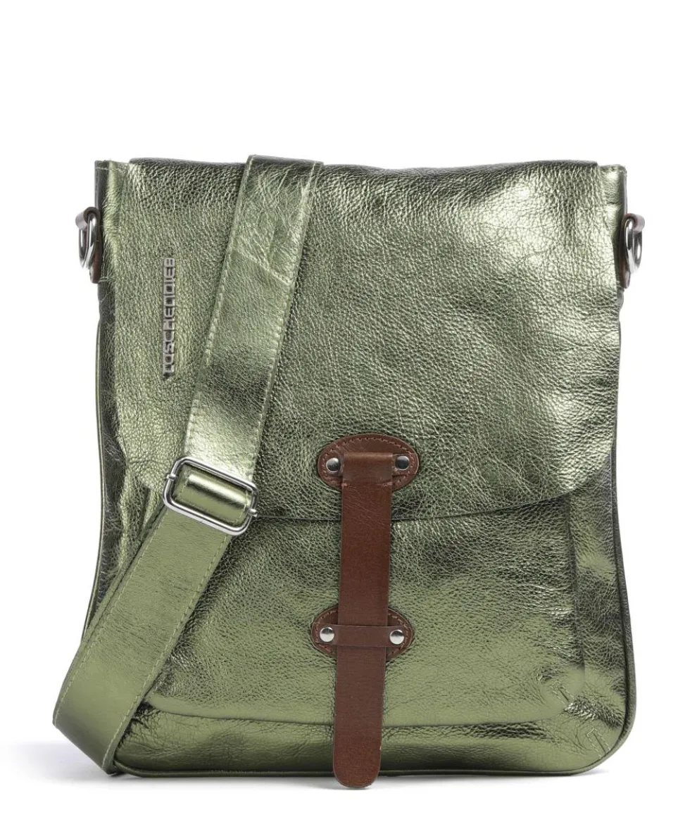Salvatorgasse 2 Crossbody bag grained cow leather dark green
