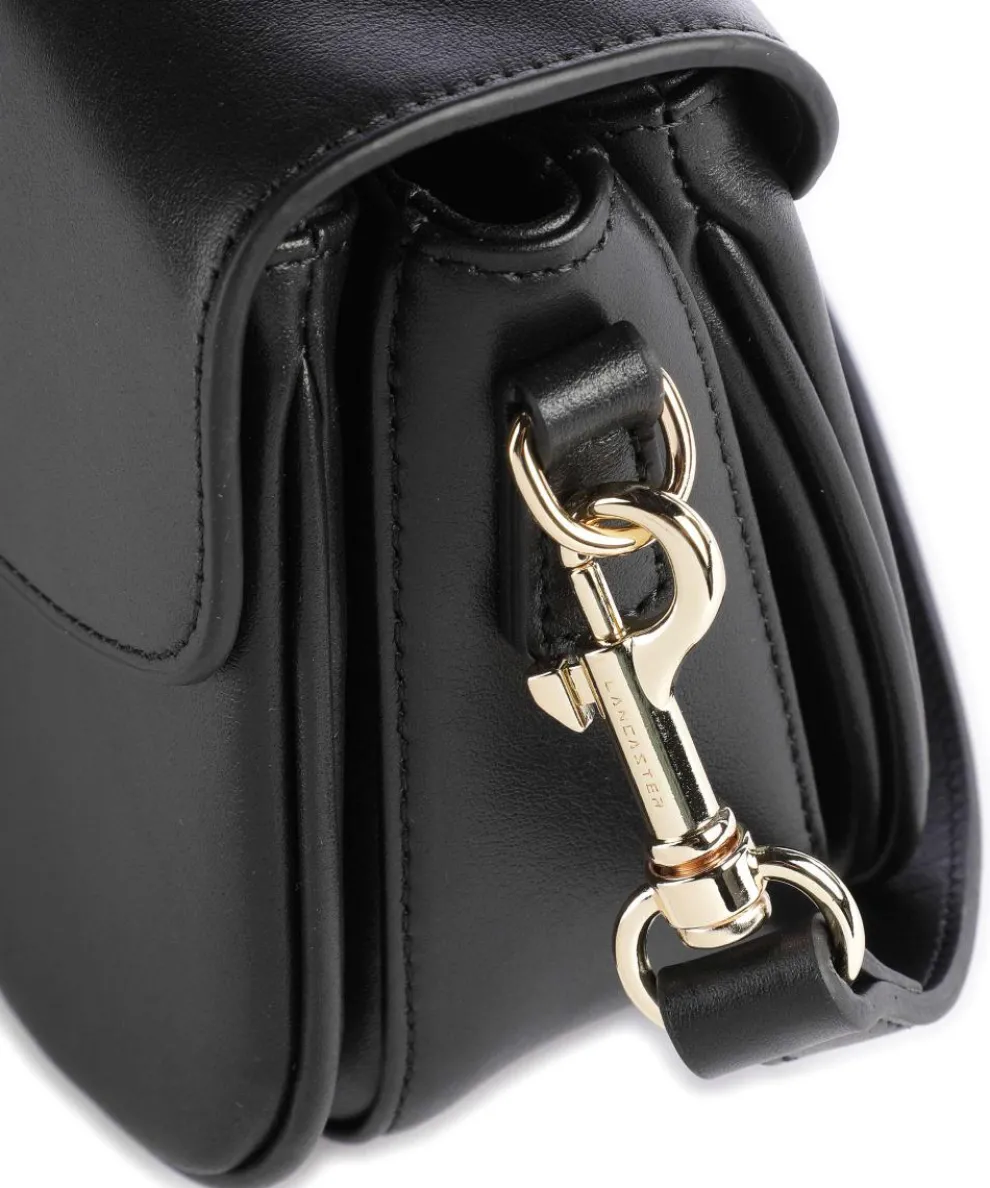 Donna Fia Crossbody bag fine grain cow leather black