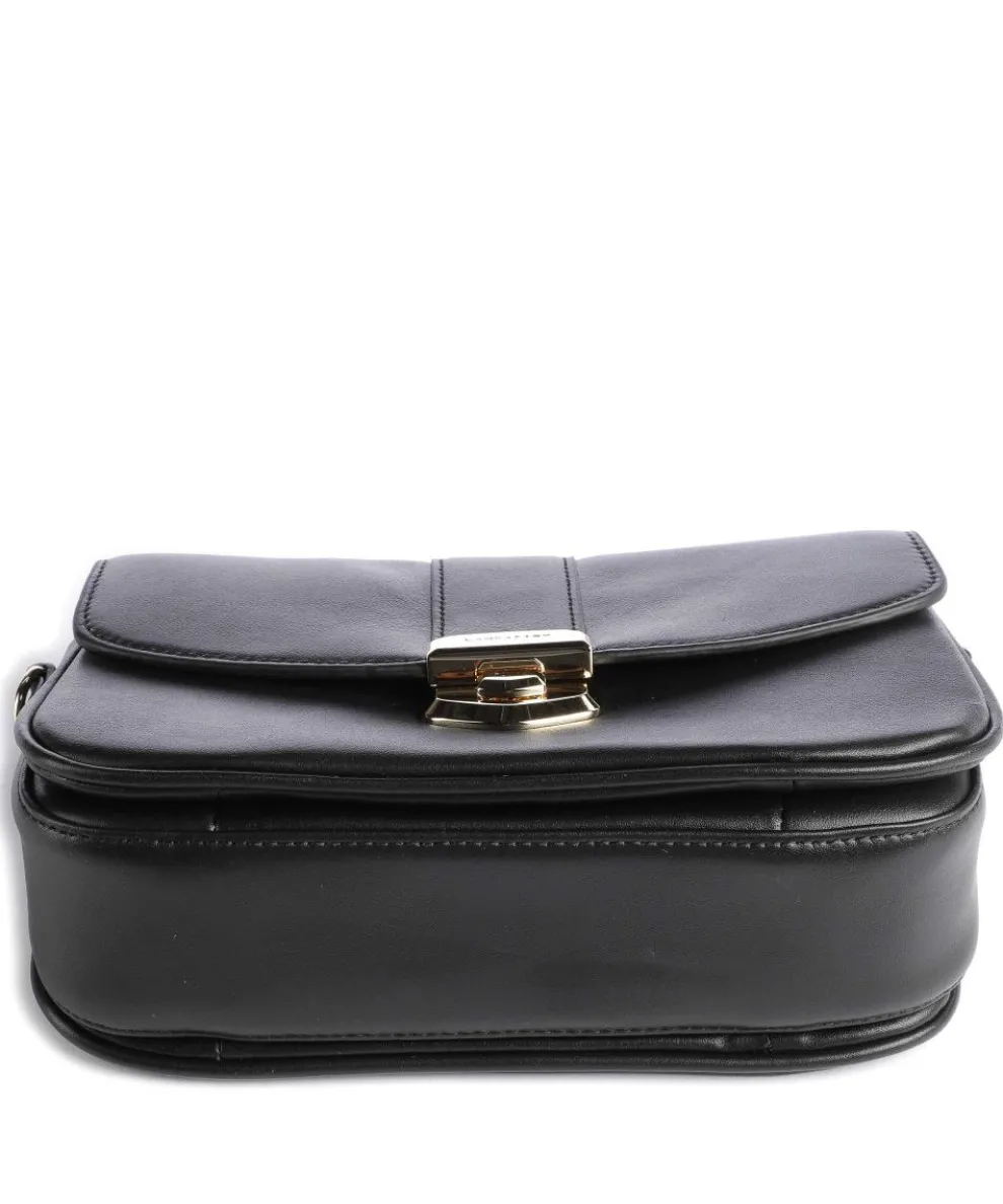 Donna Fia Crossbody bag fine grain cow leather black