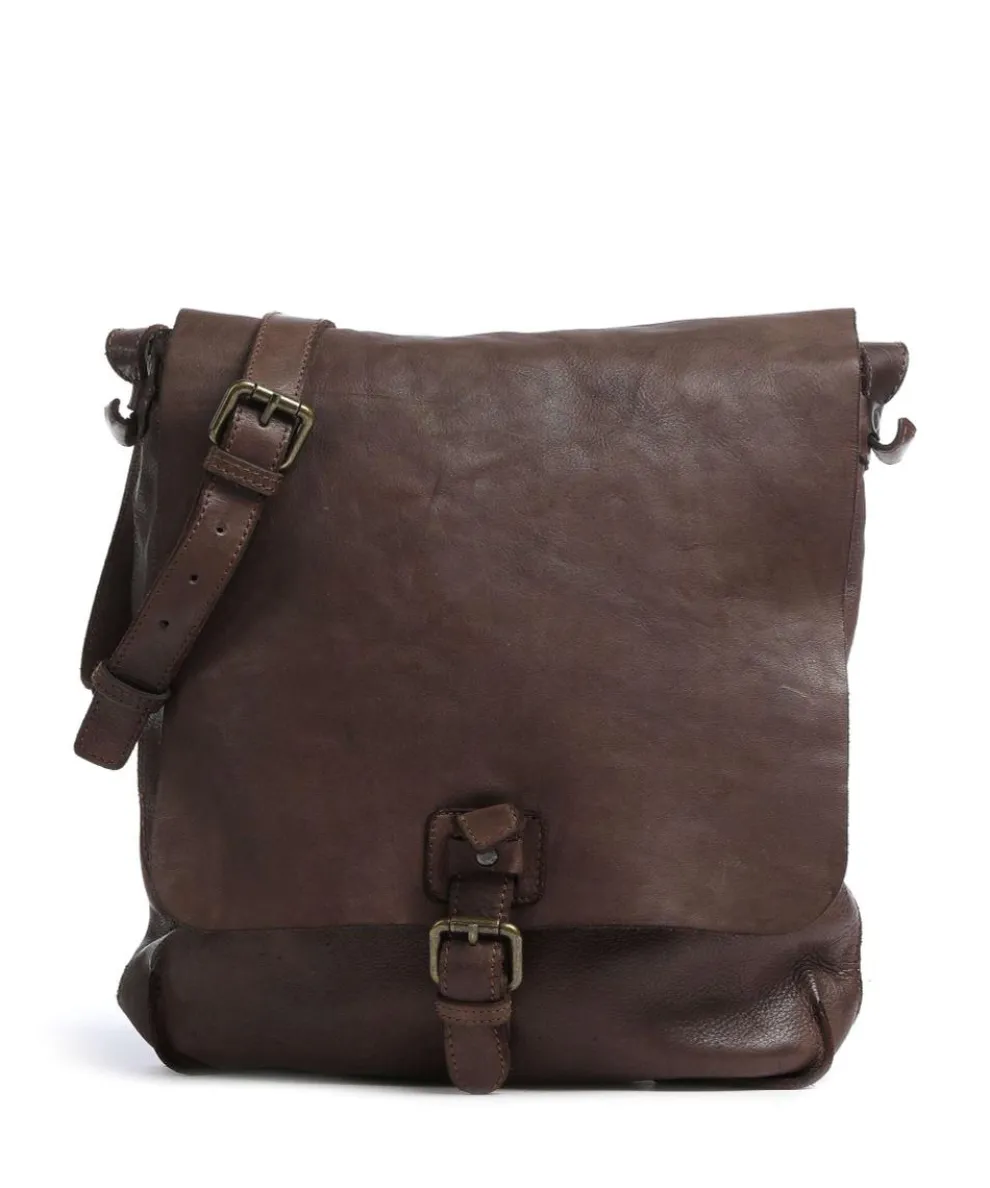 Submarine Shoulder bag fine grain cow leather dark brown