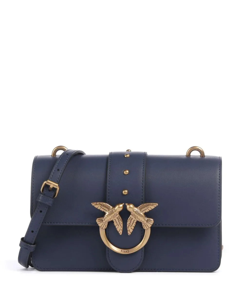 Love One Mini Crossbody bag softly grained calfskin dark blue