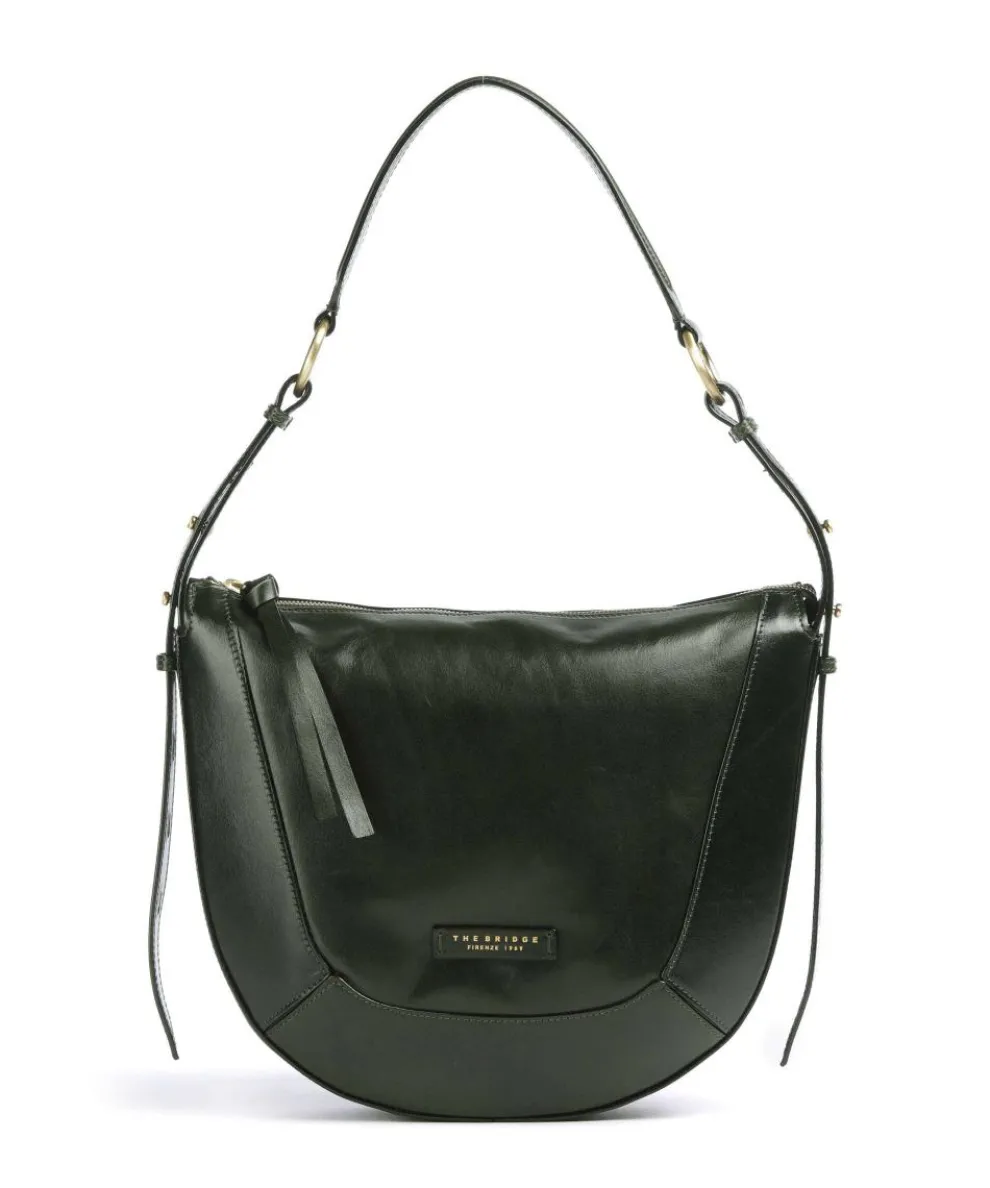 Fedora Shoulder bag fine grain cow leather khaki