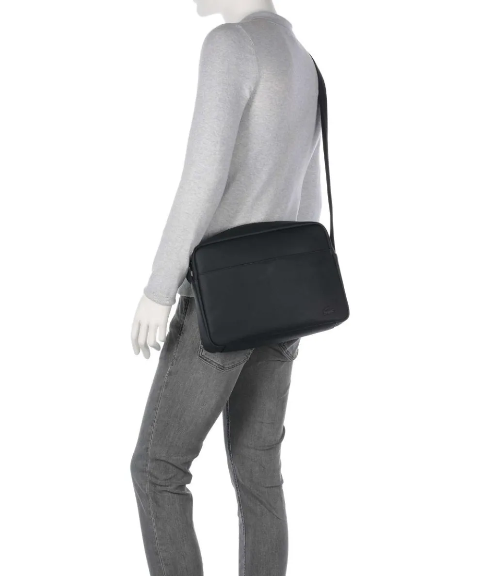 Messenger bag imitation leather black